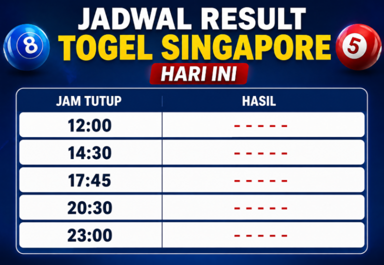 Singapore 4D Malam Ini: Jadwal Result dan Hasil